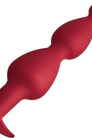 Forto F-52 Cone Beads Anal Plug, Silicone Anal Beads Plug for Comfortable Long-Term Wear Prostate Massager Sex Toy with Narrow Flared Base & Long Neck for Men Women