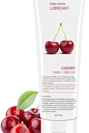 Water-Based Lube 4 fl.oz/100ml Cherry Flavored Natural Lubricant Smooth and Slippery Long Lasting& (Cherry)
