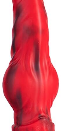 Generic Red Monster Dildo with Suction Cup: Realistic Dog and Wolf Dildos with Knot, Silicone Knotted Dildo for Anal Toys, Thrusting Dildo for Men, Animal Sex Toy Dildo for Women and Men Gay