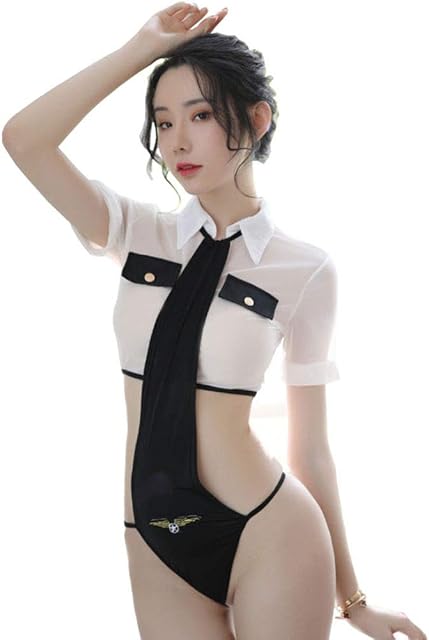 Women Lingerie Police Costume Cosplay Lingerie Set School Girl Outfit Lingerie