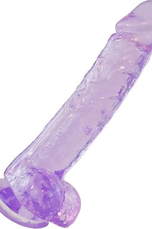 Big Dildo,8.5 Inch Purple Dildo with Suction Cup for Hands-Free Play,Body-Safe Material and Adult Sex Toys for Women