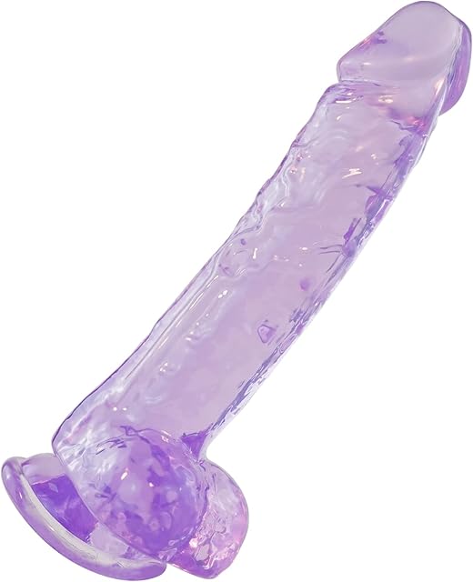 Big Dildo,8.5 Inch Purple Dildo with Suction Cup for Hands-Free Play,Body-Safe Material and Adult Sex Toys for Women