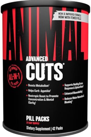Animal Cuts Thermogenic Fat Burner - Weight Loss Pills for Women and Men for Metabolism, Energy, Focus, and Nootropic Brain Support with Ketones Appetite Suppressant Diet Pills, 42 Packs