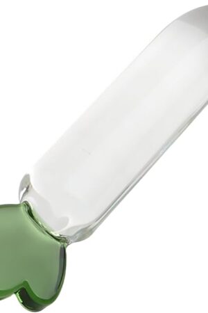 Crystal Anal Butt Plug Sex Toy - Transparent Radish Crystal Glass Anal Plug Dildo Anal Trainer Anal Dilator Masturbation Sex Toy for Women Men Couples Lover