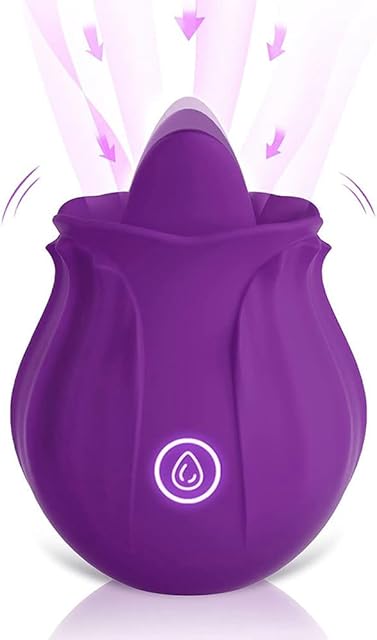 Generic 2024 Clitoralis Stimulator for Women Licking Sucking Toy for Woman Rose Shape Toys for Woman Pleasure Couples Gifts Adult Tools Purple B905