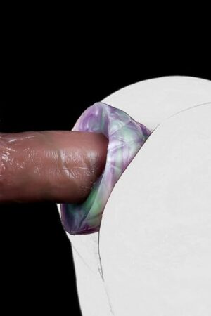 Fantasy Purple Monster-Inspired Hollow Anal Plug and Masturbation Cup with Multifunctional Design for Couples' Intimate Play (G6305)
