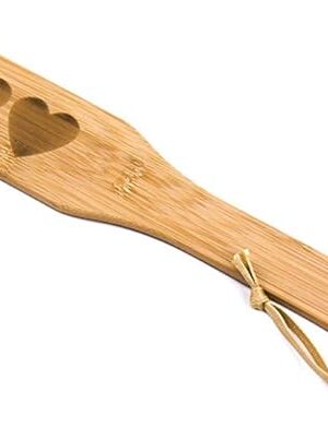 Bamboo Spanking Paddle for Adults, 125inch Heart Paddle for Sex Play