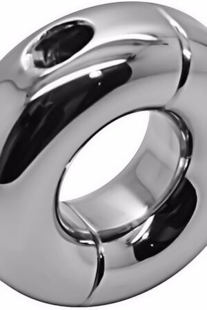 Glans Stretching Ring, Surgical Steel Metal Weighted Male Cockring, Penis Ring (20mm Thick x 26mm ID - 8.8 Ounces)