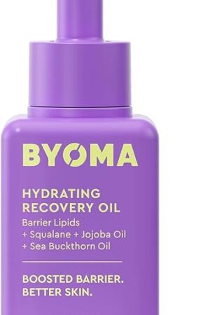 BYOMA Hydrating Recovery Oil - Luxury Face Oil with Squalane, Jojoba Oil & Seabuckthorn Oil - Instant Radiant and Glowy Skin - Barrier Repair Facial Oil - 101 fl oz