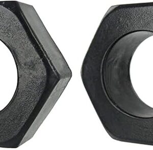 Hexnut Cock Ring - Black (Pack of 2)