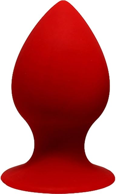 Forto Silicone F-98 Butt Plug for Men and Women - Erotic Anal Plug Dildo (Silicone - Red, Large)
