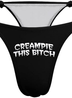 Be My 1st Real BBC Sexy T Back Thongs for Women, Low Rise G-String Underwear