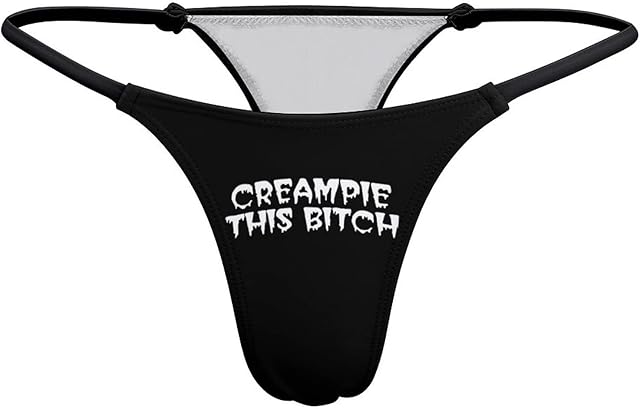 Be My 1st Real BBC Sexy T Back Thongs for Women, Low Rise G-String Underwear