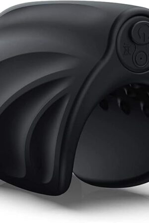 Vibrating Male Masturbator, Handheld Penis Vibrator, Male Vibrator for Penis Training Tool with 10 Vibration Modes,Silicone Adult Sex Toys to Reduce Sensitivity & Improve Mens Durability Black