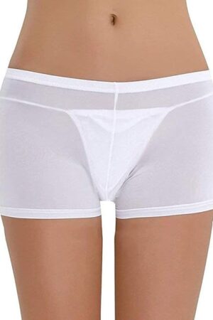 Women's Sexy See Through Boyshorts Underwear