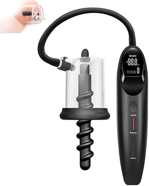Electric Pump Anal Vacuum Pump, Automatic Pump Anal Plug Vaginal Pussy Dildo Pump Expander, Anal Beads Wand Pumps Enlarger, Prostate Massager Stimulator Masturbator Adult Sex Toys (Small)