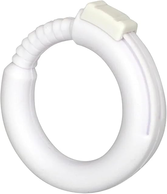 22-32mm Silicone Adjustable Cock Ring Delay Ejaculation Penis Rings Foreskin Corrector Lock Semen Cockrings Sex Toys for Men(White)