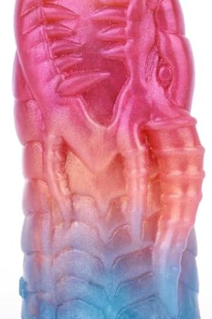 3 Different Sizes Soft Silicone Dragon Shape Penis Sleeve Enlarger Stimulate Cock Sleeve Male Sex Toy, Stretchy Hollow Penis Extender Sleeve Penis Enlarger Adult Toys for Woman or Couple - S
