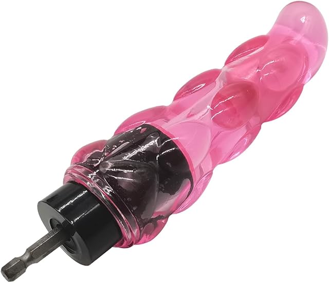 G-Spot Bumps Dildo with Electric Drill Connector for Auto Sex Spinning Big Vegetable Penis Cock Adult Sex Toy for Vaginal & Anal Play