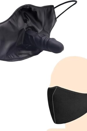 BDSM Ball Gag Sex Play, Bondage Gags & Muzzle with Mask,Ball Gag Breathable Silicone Ball Sex Gag Face Dildo Kinkly Sex Toys for Women Men Couples