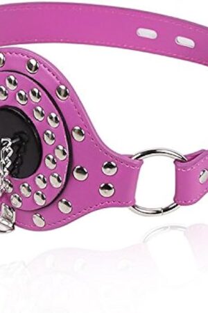 Adult Sex SM Tool Mouth Flail with Cover Mouth Plug Female Appliance Restraints Toys Open Mouth Sex Gag(Pink)
