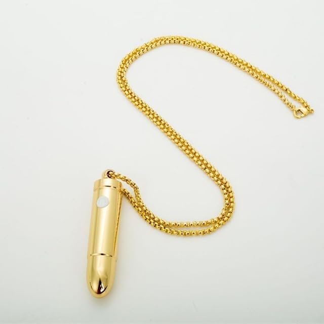 1pc Female Mini Vibrating Bullet Egg, Bullet Necklace Vibrator, Mini Bullet Vibrator Necklace for Girls, Women - Waterproof Strong Electric Massager for Personal Body Relaxation - Ideal Gift for Her