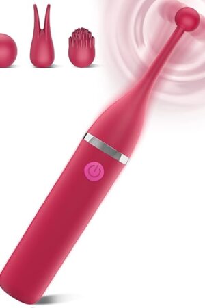 Clitoralis Stimulator for Women with Three Silicone Head, High-Frequency G Spot Clit Vibrator Stimulation with 10 Powerful Vibration Modes Adult Sex Toys for Womens Nipple Anal Bullet Vibrator