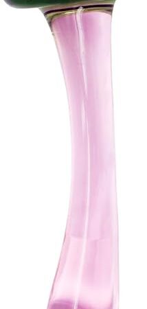 Anal Plug Butt Plugs Trainer, Smooth Glass Mushroom Pleasure Wand Dildos (Green)