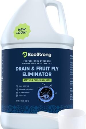 Fruit Fly Drain Treatment | Drain Fly Eliminator | All-Natural, Eliminates Gnats, Sewer Flies and More - Works in All Drains - 1 Gallon