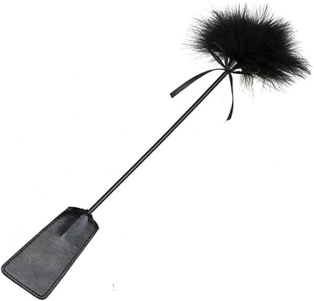 Bondage SM Erotic Sex Fetish Feather Tickler Feather Whip Flogger Feather Clit BDSM Sex Toy Flogger Riding Erotic Whip Sex Toy Accessory for BDSM SM Adults