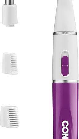 Conair All-in-1 Facial Hair Trimmer for Women, Perfect for Face, Ear/Nose and Eyebrows, Battery-Powered