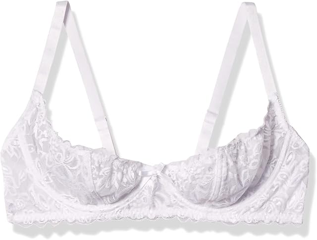 Women's Plus Size Lace Open Cup Underwire Shelf Bra