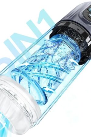 Automatic Male Masturbator,Sex Toys for Men,7 Rotating and Sucking Fully Waterproof Masturbation Cup,Men's Pocket Pussy Hands Free Masterburbater with Tongue Licking,Male Sex Toys Adult Toy (Black)
