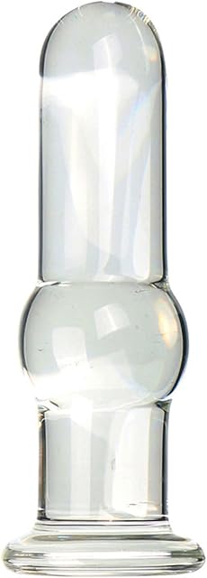 Glass Anal Beads,Butt Plug Trainer Prostate Sex Toys Butt Plug G-spot Prostate Massager Sex Toy Anal Plug G-spot Massager Crystal Butt Plug Expander Anal Sex Toys for Women Men (L)