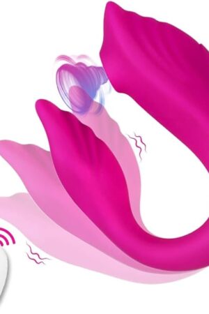 Vibrating G Spot Clitoris Stimulator Double Penetration Dildo Vibrators Sex Toys for Women Couples Adult Sex Toys