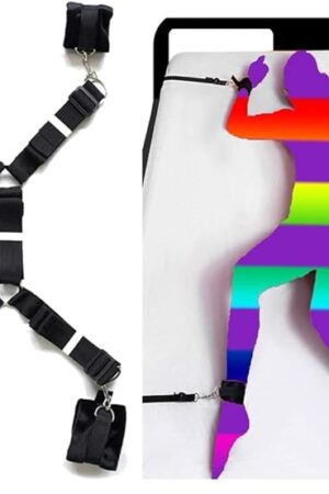 Bed Restraints for Couples Under Mattress Queen Size Bed Straps Sex Hand Tie Downs for Adult Play Ankles and Wrists Spreaders Bar Women Bed Bondage Restraints Sex Hand Cuff Set for Bedroom Sweater