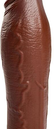 10.6 inch Big Dildo Realistic,3.2 '' Diameter Thick Dildo Brown No Balls with Suction Cup,Large Adult Toys & Games for Women Men Gay Couples