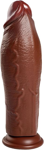 10.6 inch Big Dildo Realistic,3.2 '' Diameter Thick Dildo Brown No Balls with Suction Cup,Large Adult Toys & Games for Women Men Gay Couples