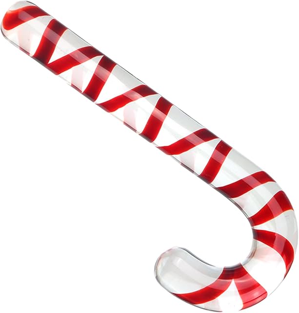Glass Dildo Adult Sex Toy, Crystal Anal Butt Plug Unisex Pleasure Wand for Men Women