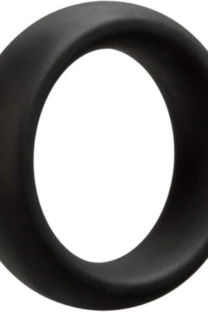 Doc Johnson OptiMALE - Tapered C-Ring - Stretchy Silicone - 45mm Unstretched Inner Diameter - Rounded Edges - Won't Dig Into Skin - Black