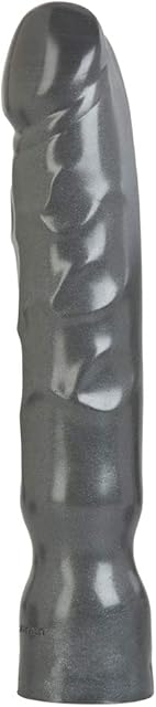 Doc Johnson American Bombshell - Big Boy - Vac-U-Lock and F Machine Compatible Dildo or Butt Plug - Gunmetal Grey