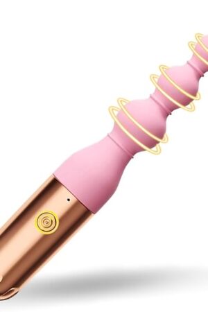 Anal Beads Vibrating Butt Plug Anal Sex Toy with 10 Vibration Modes Soft Anal Vibrator Anal Plug Prostate Massager for Men and Women Couple Adult