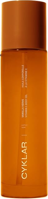 Vitamin C Body Oil for Women and Men Moisturizing Vanilla Verve Scented Body Serum for Glowing Skin Nourishing, Hydrating After-Shower and Bath Skin Care Moisturizer, 42 Fl Oz