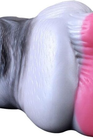 YOCY Fantasy 2 in 1 Color Mixed Silicone Made Unique Design Silicone Men Stroker Male Masturbator for Men Ultral Soft Enlarged Textured Internal Tunnels Waterproof Multi-Color Stretchy Flexible