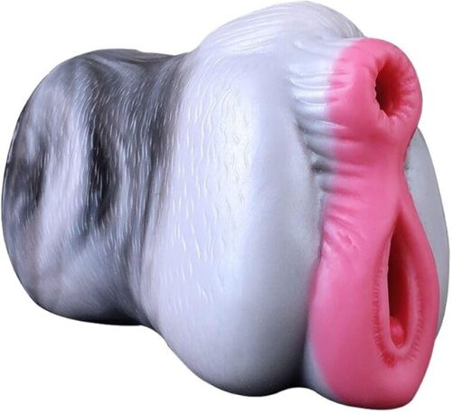 YOCY Fantasy 2 in 1 Color Mixed Silicone Made Unique Design Silicone Men Stroker Male Masturbator for Men Ultral Soft Enlarged Textured Internal Tunnels Waterproof Multi-Color Stretchy Flexible