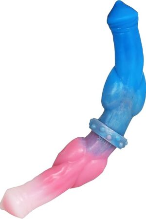Double Ended Dildo Realistic Dog Dildo with Knot, 12inch Long Silicone Dual Dildos Anal Plug Adult Toys for Women Couples and Men Gay