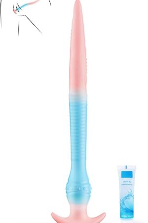 Anal Toys Long Dildo,114 inch Fantasy Dildos for Prostate Massager & Anal Training,Luminous Monster Dildos with Knot, Silicone Thin Dildo Adult Sex Toys & Games for Women Men Beginner
