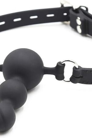 BDSM Ball Gag Sex Play - Bondage Gags & Muzzles Open Mouth Ball Gag Sex Bondage Dildo Gag Bondage Gear & Accessories BDSM Inflatable Dildo Penis Face Sex Gag G-spot