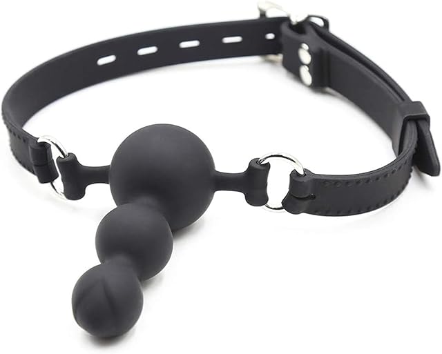 BDSM Ball Gag Sex Play - Bondage Gags & Muzzles Open Mouth Ball Gag Sex Bondage Dildo Gag Bondage Gear & Accessories BDSM Inflatable Dildo Penis Face Sex Gag G-spot