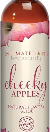 Intimate Earth Natural Flavor Pleasure Glide, 4 floz (120 mL), Cheeky Apples
